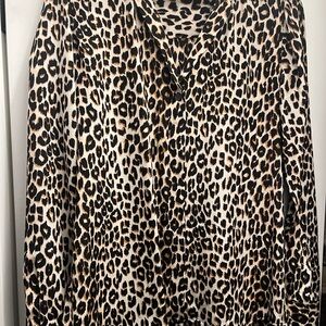 Equipment Slim Signature Leopard Print Blouse
